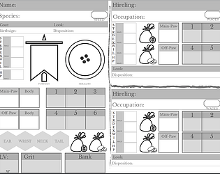 Character/Hireling Sheet