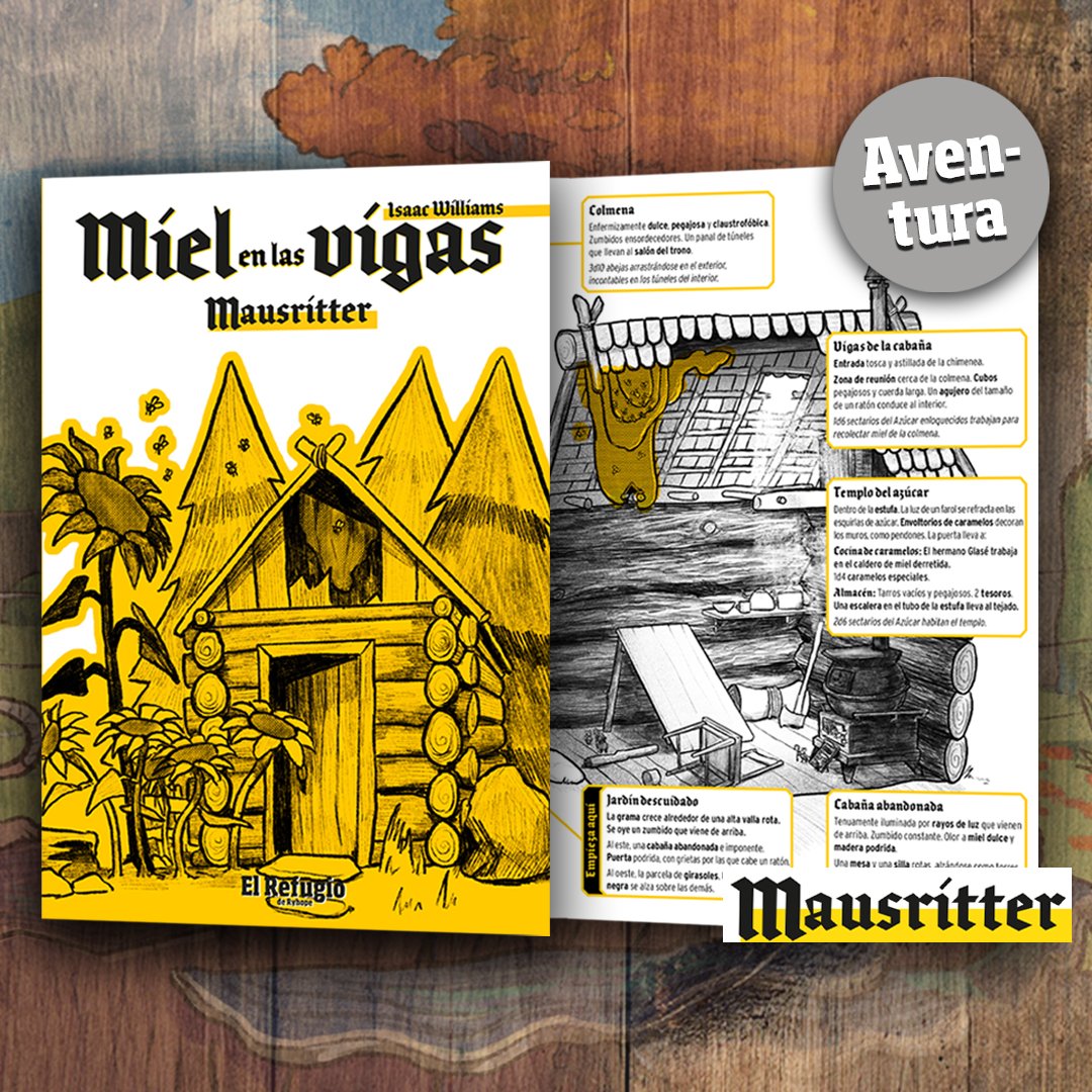 MIEL EN LAS VIGAS Zona de aventura para Mausritter (Honey in the Rafters)