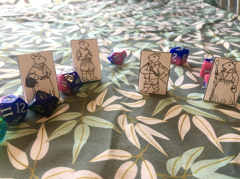 Mouse Adventurer Paper Minis