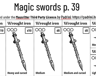 Mausritter Magic swords (page 39)