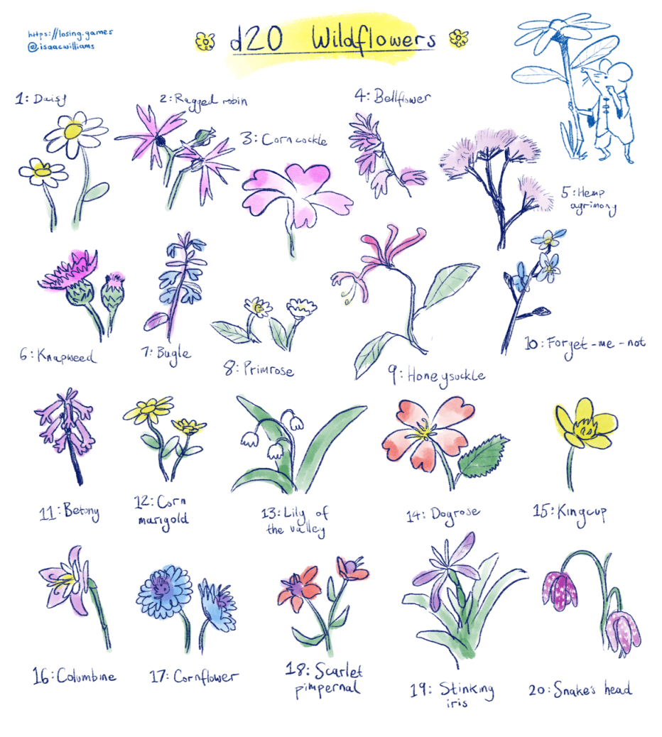d20 Wildflowers