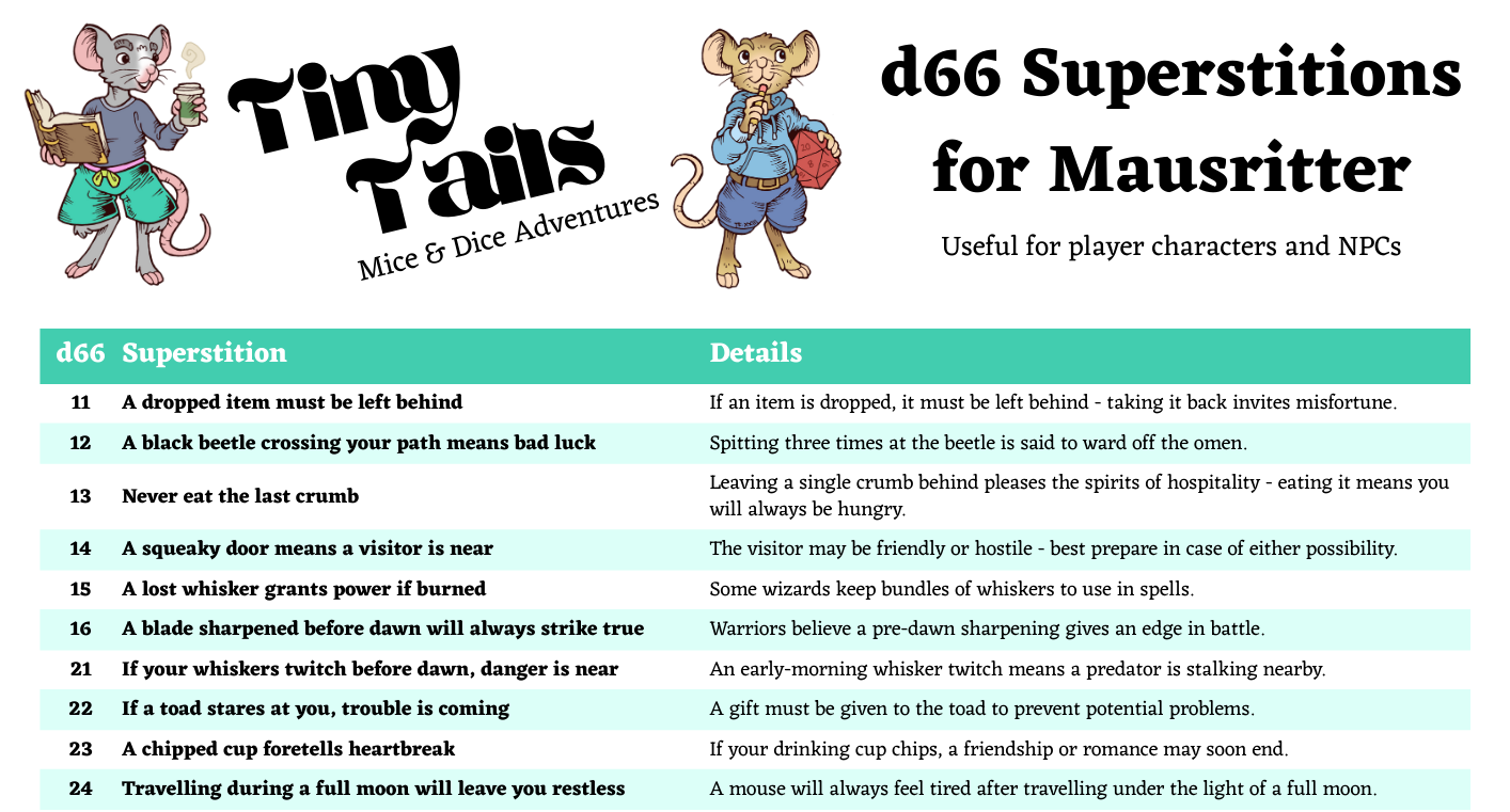d66 Superstitions