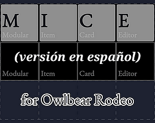 MICE: Editor Modular de Cartas de Item